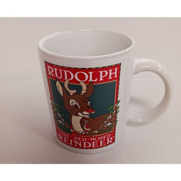 Rudolph The Red Nosed Reindeer Coffee Mug Cup - Picture 1 of 4